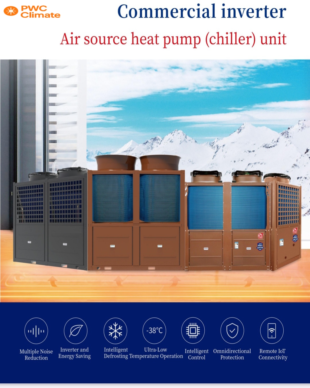 PW Climate New Inverter EVI Modular Heat Pump Series